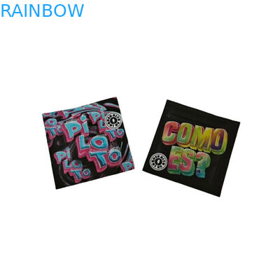 सुगंध प्रतिरोधी पुनः बंद करने योग्य नमूना थैलों के साथ पारदर्शी खिड़की पाउडर पैकेजिंग प्लास्टिक बैग