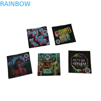 सुगंध प्रतिरोधी पुनः बंद करने योग्य नमूना थैलों के साथ पारदर्शी खिड़की पाउडर पैकेजिंग प्लास्टिक बैग