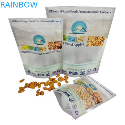 थोक कस्टम फिर से बंद करने योग्य प्लास्टिक बैग चाय पैकेजिंग स्टैंड अप पॉच ज़िप लॉक बैग