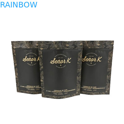 थोक कस्टम फिर से बंद करने योग्य प्लास्टिक बैग चाय पैकेजिंग स्टैंड अप पॉच ज़िप लॉक बैग