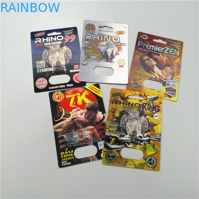 अनुकूलित मात्रा ब्लिस्टर कार्ड पैकेजिंग 0.1 मिमी मोटाई के साथ