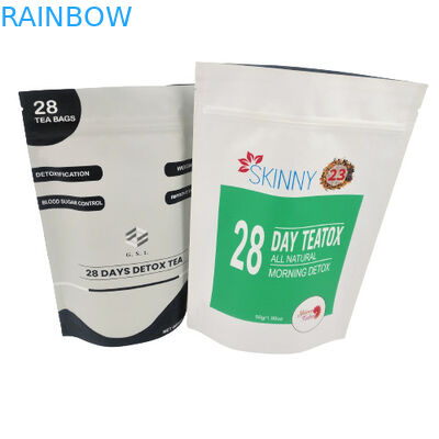 चमकदार या मैट खत्म सूखी चाय बैग Kraft पेपर बैग में पैकेजिंग