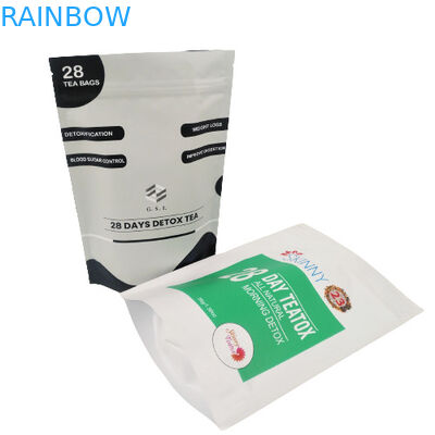 चमकदार या मैट खत्म सूखी चाय बैग Kraft पेपर बैग में पैकेजिंग