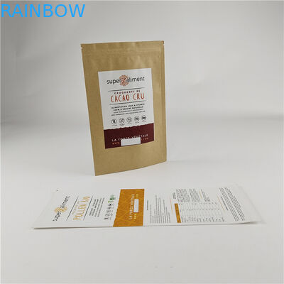 खाद्य पैकेजिंग सामग्री कस्टम डिजिटल प्रिंटिंग स्टैंड अप ज़िपर बैग गंध सबूत नमी सबूत थैली