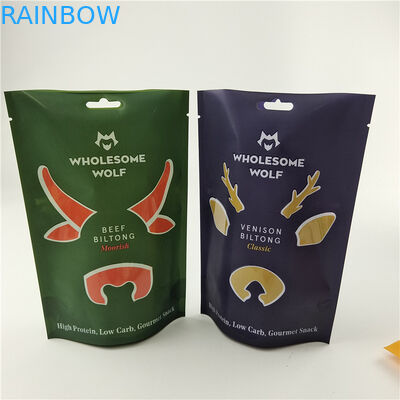 पर्यावरण के अनुकूल अनुकूलित गंध प्रतिरोधी अनुकूलित आकार और मोटाई डिजिटल मुद्रण बैग नट्स और स्नैक्स के लिए