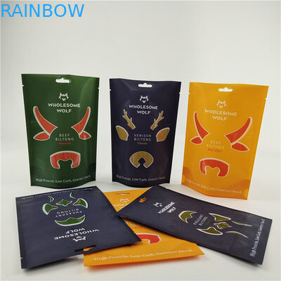 पर्यावरण के अनुकूल अनुकूलित गंध प्रतिरोधी अनुकूलित आकार और मोटाई डिजिटल मुद्रण बैग नट्स और स्नैक्स के लिए