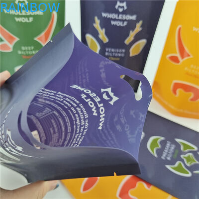 पर्यावरण के अनुकूल अनुकूलित गंध प्रतिरोधी अनुकूलित आकार और मोटाई डिजिटल मुद्रण बैग नट्स और स्नैक्स के लिए