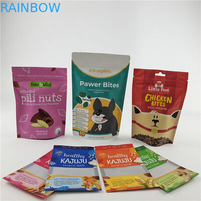बेस्ट सेलिंग रीसाइक्लेबल पर्यावरण के अनुकूल कस्टम मुद्रित खाद्य ग्रेड बैग के साथ ज़िपर स्नैक पैकेजिंग के लिए