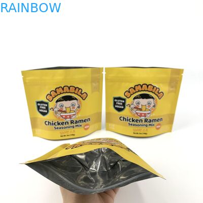 जिपर क्लोजर सिस्टम के साथ खड़े बैग के लिए जड़ी बूटी धूप पैकेजिंग कास्टिंग