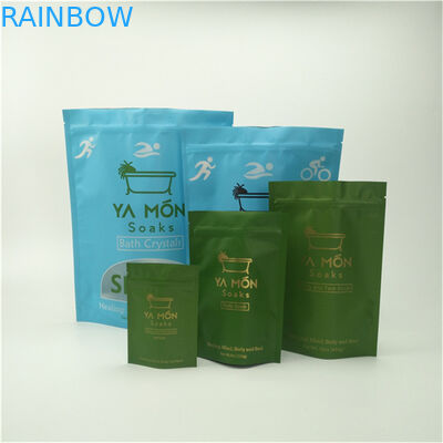 पर्यावरण के अनुकूल और सुरक्षित सामग्री मैट फिनिश स्टैंड अप बैग के साथ ज़िपर नमी सबूत खाद्य ग्रेड प्लास्टिक पैकेजिंग बैग