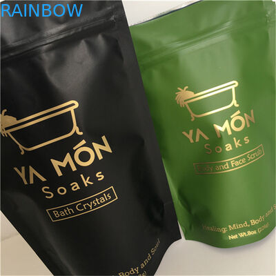 उपयुक्त मूल्य एल्यूमीनियम पन्नी गंध प्रूफ और नमी प्रूफ जिपर के साथ खड़े-खड़े बैग