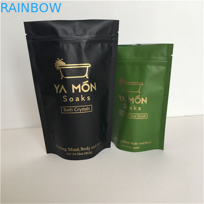 उपयुक्त मूल्य एल्यूमीनियम पन्नी गंध प्रूफ और नमी प्रूफ जिपर के साथ खड़े-खड़े बैग