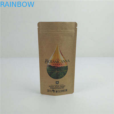 कस्टम कंपोस्टेबल क्राफ्ट पेपर बैग कस्टम प्रिंटिंग खाद्य और जरूरतों के लिए बायोडिग्रेडेबल पेपर बैग