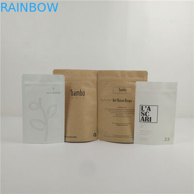 पर्यावरण के अनुकूल कंपोस्टेबल क्राफ्ट पेपर बैग कस्टम प्रिंटिंग बायोडिग्रेडेबल पेपर डॉयपैक