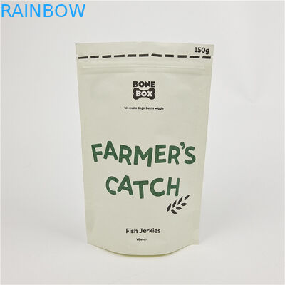 कस्टम डिजिटल प्रिंटिंग स्टैंड अप ज़िपर बैग गंध प्रतिरोधी क्राफ्ट पेपर बैग कस्टम प्रिंटिंग बायोडिग्रेडेबल पेपर बैग