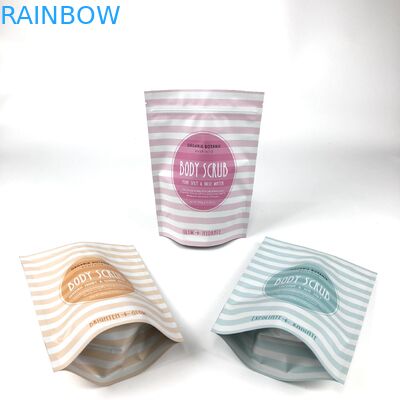 सौंदर्य प्रसाधन पैकेजिंग बैग खड़े शरीर स्क्रब बैग स्नान नमक और शरीर स्क्रब Mylar बैग के लिए