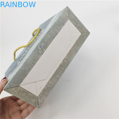 बेस्ट सेलिंग रीसाइक्लेबल पर्यावरण के अनुकूल लोगो मुद्रित शॉपिंग पेपर बैग पैकेजिंग सफेद 110 ग्राम पुनः प्रयोज्य