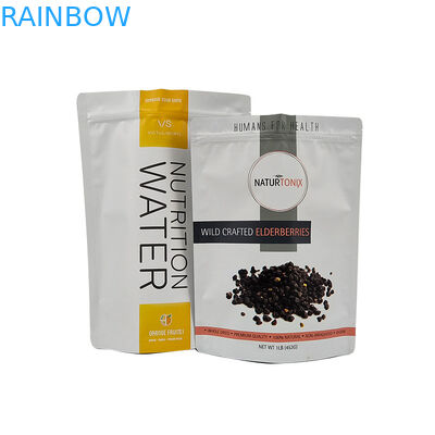 रंग प्रभाव चमकदार या मैट समाप्त चाय बैग पुनः बंद करने योग्य स्टैंड अप थैलों में पैकेजिंग