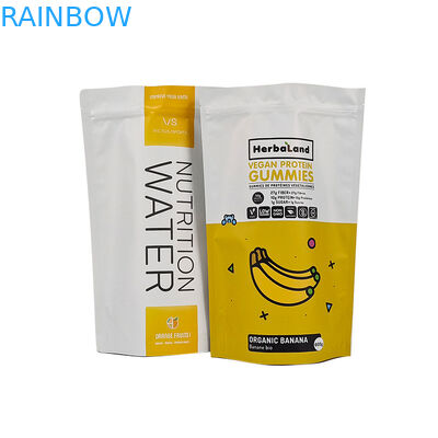 रंग प्रभाव चमकदार या मैट समाप्त चाय बैग पुनः बंद करने योग्य स्टैंड अप थैलों में पैकेजिंग