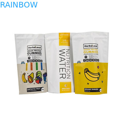 रंग प्रभाव चमकदार या मैट समाप्त चाय बैग पुनः बंद करने योग्य स्टैंड अप थैलों में पैकेजिंग