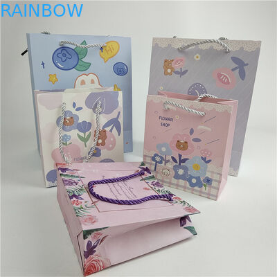 नवीनतम स्वीकार्य 10 रंग तक उपलब्ध कस्टम डिजिटल प्रिंटिंग लोगो मुद्रित शॉपिंग पेपर बैग पैकेजिंग