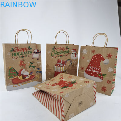 उपहार/कपड़े/खरीदारी के लिए ड्रॉस्ट्रिंग के साथ अनुकूलित पेपर बैग पर्यावरण के अनुकूल और सस्ती