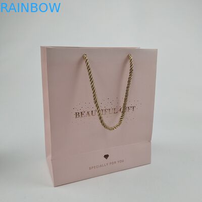 गुणवत्ता आश्वासन लोगो मुद्रण के साथ खरीदारी के लिए अनुकूलित पेपर बैग बायोडिग्रेडेबल पेपर बैग