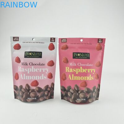 अनुकूलित निजी लोगो ज़िपर प्लास्टिक खड़े हो जाओ ज़िप लॉक पैकेजिंग बैग पैक खाद्य पदार्थ कुकीज़