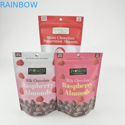 अनुकूलित निजी लोगो ज़िपर प्लास्टिक खड़े हो जाओ ज़िप लॉक पैकेजिंग बैग पैक खाद्य पदार्थ कुकीज़