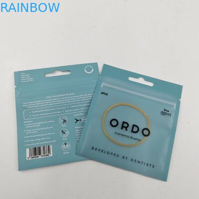पर्यावरण के अनुकूल बेस्ट सेलिंग रीसाइक्लेबल थ्री साइड सील बैग टूथ केयर पैकेजिंग के लिए ज़िपर के साथ