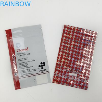 भंडारण प्रचारक खाद्य पैकेजिंग दांतों की देखभाल के लिए तीन पक्षीय सील बैग थर्मल सील बंद के साथ पैकेजिंग ज़िपर के साथ