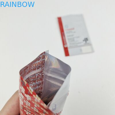 भंडारण प्रचारक खाद्य पैकेजिंग दांतों की देखभाल के लिए तीन पक्षीय सील बैग थर्मल सील बंद के साथ पैकेजिंग ज़िपर के साथ