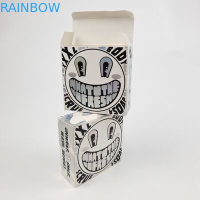 कस्टम चमकदार यूवी मैट फिल्म सफेद कार्डबोर्ड पेपर बॉक्स 400 ग्राम कॉस्मेटिक नमूना के लिए आर्गन तेल