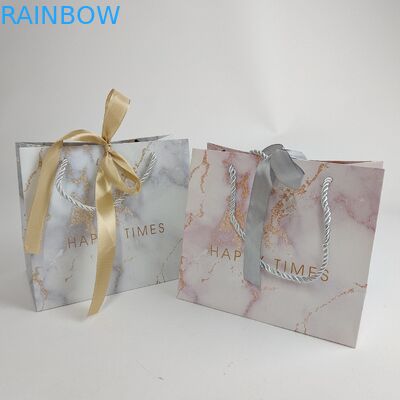 लोगो प्रिंटिंग के साथ खरीदारी के लिए अनुकूलित पेपर बैग बायोडिग्रेडेबल पेपर बैग