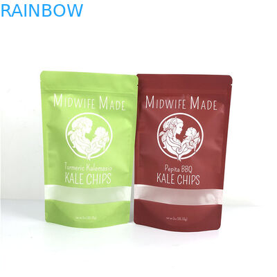 खाद्य पैकेजिंग फ्लैट प्लास्टिक ज़िपलॉक बैग ज़िपर के साथ एल्यूमीनियम पन्नी बैग