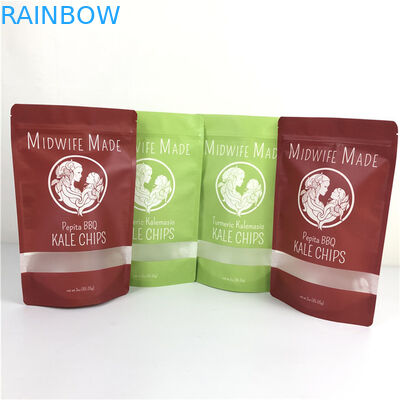 खाद्य पैकेजिंग फ्लैट प्लास्टिक ज़िपलॉक बैग ज़िपर के साथ एल्यूमीनियम पन्नी बैग