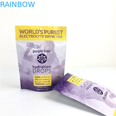 10 रंग कस्टम मैट एल्यूमीनियम पन्नी खड़े हो जाओ थैला Ziplock Doypack बैग भोजन के लिए