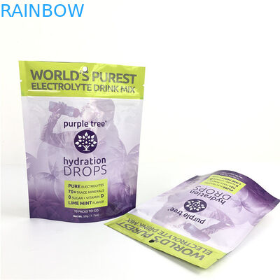 10 रंग कस्टम मैट एल्यूमीनियम पन्नी खड़े हो जाओ थैला Ziplock Doypack बैग भोजन के लिए