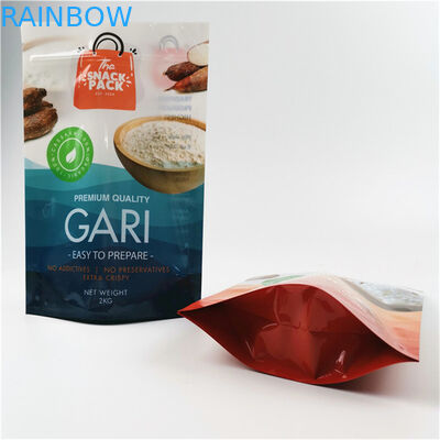 पर्यावरण के अनुकूल और सुरक्षित सामग्री चमकदार खत्म अनुकूलित आकार और डिजाइन आवश्यकताएं एल्यूमीनियम पन्नी Mylar Doypack