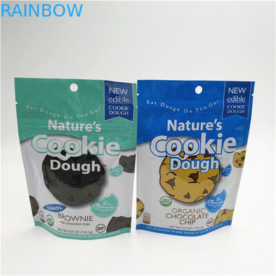 हीट सील कस्टम लोगो मुद्रित खड़े हो जाओ ज़िपर थैली पुनः बंद प्लास्टिक खाद्य पैकेजिंग