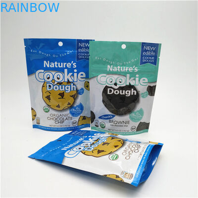 हीट सील कस्टम लोगो मुद्रित खड़े हो जाओ ज़िपर थैली पुनः बंद प्लास्टिक खाद्य पैकेजिंग