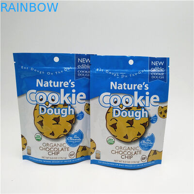 हीट सील कस्टम लोगो मुद्रित खड़े हो जाओ ज़िपर थैली पुनः बंद प्लास्टिक खाद्य पैकेजिंग