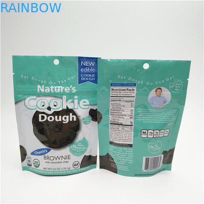 हीट सील कस्टम लोगो मुद्रित खड़े हो जाओ ज़िपर थैली पुनः बंद प्लास्टिक खाद्य पैकेजिंग