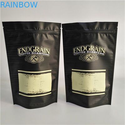 भंडारण कस्टम लोगो मुद्रित खड़े हो जाओ ज़िपर थैला फिर से बंद प्लास्टिक खाद्य सील कॉफी बैग