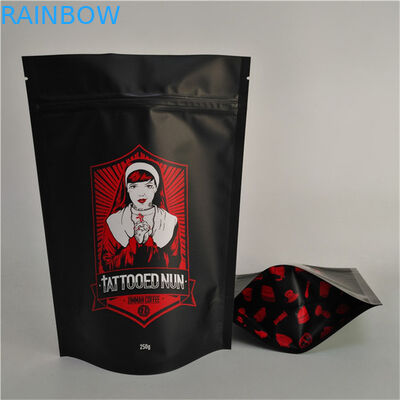 कस्टम आकार ज़िपर के साथ खड़े बैग मैट खत्म एल्यूमीनियम पन्नी Mylar Doypack