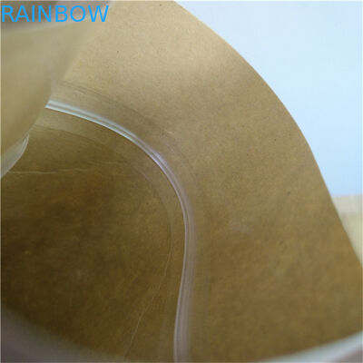 नाश्ता पैकेजिंग के लिए ज़िपर और ग्रेव्योर प्रिंटिंग हीट सील के साथ अनुकूलित आकार का स्टैंड अप पाउच