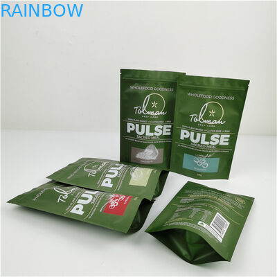 खाद्य पैकेजिंग सामग्री मैट एल्यूमीनियम पन्नी 250 ग्राम 1 किलोग्राम बैग के साथ खड़े चाय बैग पैकेजिंग