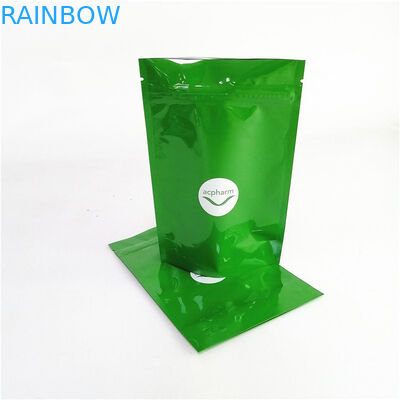 स्वीकार्य 10 रंग तक उपलब्ध गंध प्रतिरोधी खड़े बैग थर्मल सील ज़िपर शीर्ष