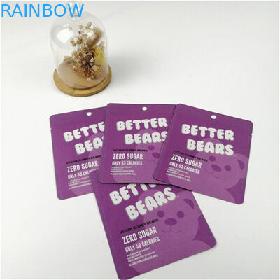 स्वीकार्य 10 रंग तक उपलब्ध उच्च गुणवत्ता पुनः बंद करने योग्य मायलर सैकेट पैकेजिंग बैग