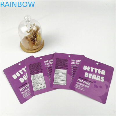 स्वीकार्य 10 रंग तक उपलब्ध उच्च गुणवत्ता पुनः बंद करने योग्य मायलर सैकेट पैकेजिंग बैग